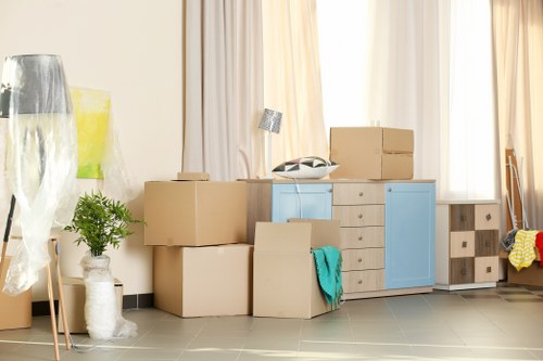 Commercial moving team planning a business relocation in Luton