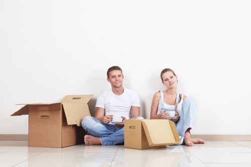Local removals team preparing a move in Luton
