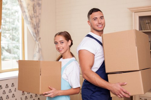 Office relocation team coordinating a commercial move in Luton