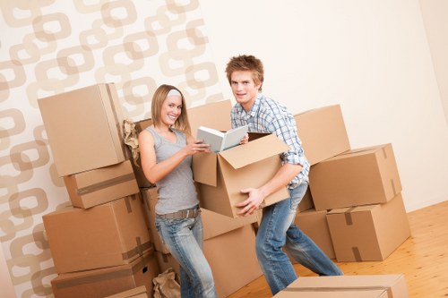 Low-carbon removal van used for sustainable moving services