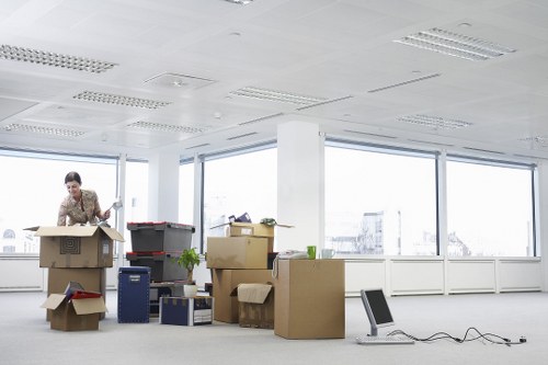 Commercial relocation support for an office move